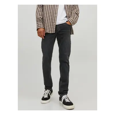 Černé pánské slim fit džíny Jack & Jones Glenn - Pánské