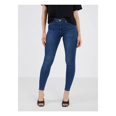 Tmavě modré dámské skinny fit džíny VERO MODA Tanya - Dámské