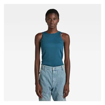 G-STAR Tank top - Engineered rib tank top blue