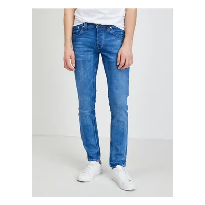 Modré pánské slim fit džíny Pepe Jeans Cash - Pánské