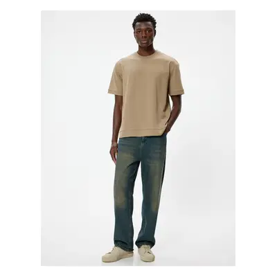 Koton Oversize T-Shirt Short Sleeve Crew Neck Cotton