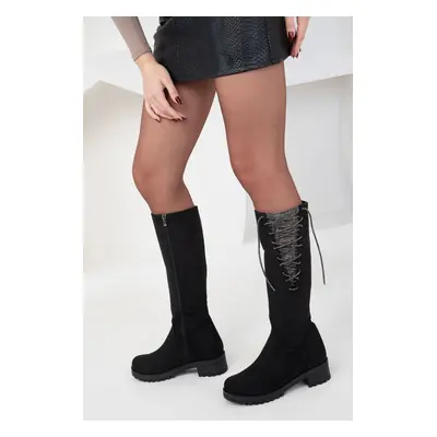 Soho Black Suede Women's Boots