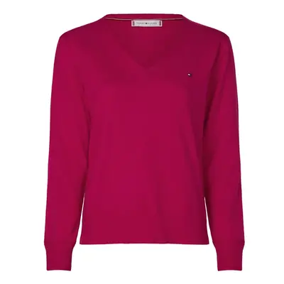 Tommy Hilfiger Sweater - NOLAA V-NK SWT LS red