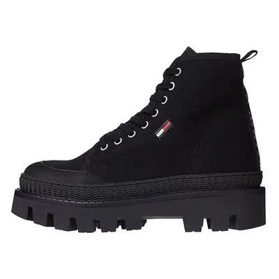 Shoes - Tommy Jeans TOMMY JEANS FLAT BOOT black