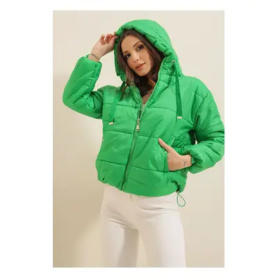 Bigdart Hooded Puffer Coat - Green