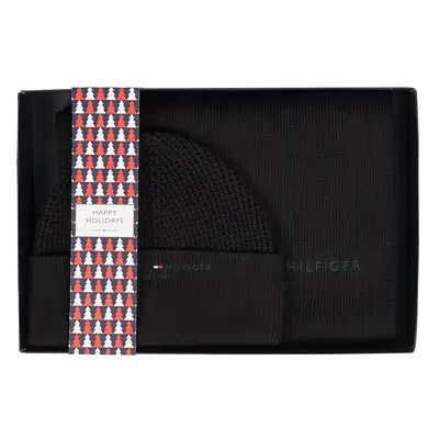 Tommy Hilfiger Set - TH HORIZON SCARF & B black