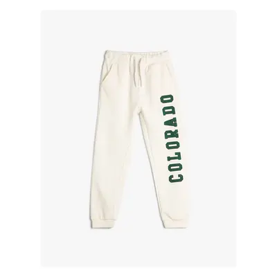 Koton Jogger Sweatpants with Pockets and Tie Waist