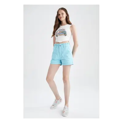 DEFACTO Cool Regular Fit 100% Cotton Shorts