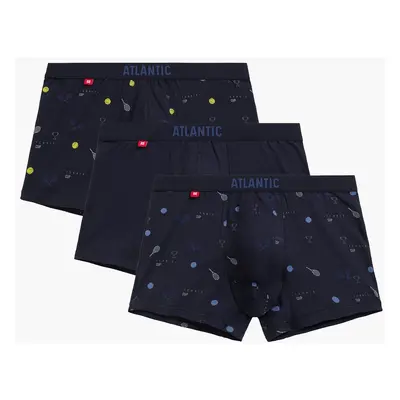 Pánské boxerky ATLANTIC 3Pack - tmavě modré