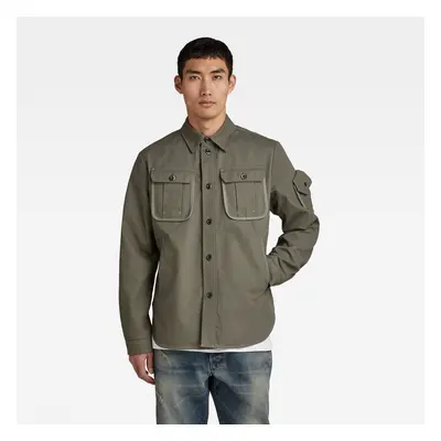 G-STAR Jacket - Stand collar Overshirt green