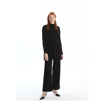 LC Waikiki LCW Women's Elastic Waist Plain Knitted Trousers