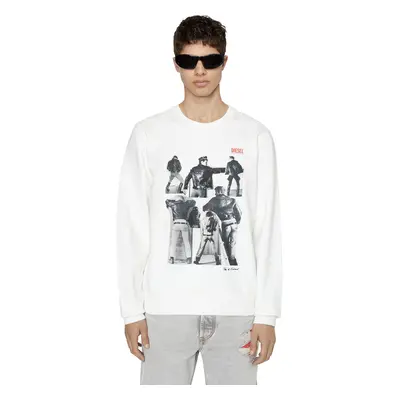 Diesel Sweatshirt - PR-S-GINN SWEAT-SHIRT white