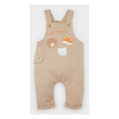 DEFACTO Baby Boy Newborn Printed Overalls Jumpsuit