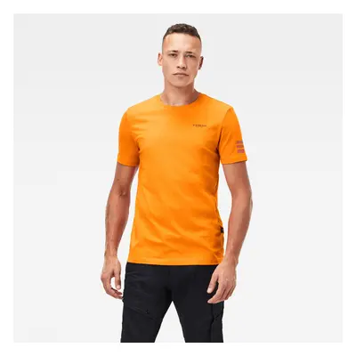 G-STAR T-shirt - Text gr slim r t s\s orange