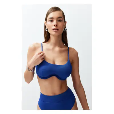 Trendyol Saxe Balconette Textured Bikini Top