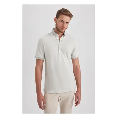 DEFACTO Slim Fit Polo Neck Short Sleeve Cotton T-Shirt T5259az23sp