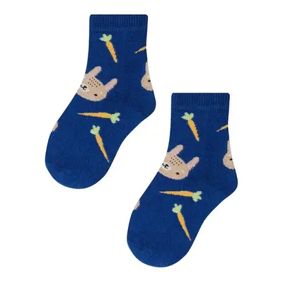 Gatta G34.01N Cottoline girls' socks modeled navy