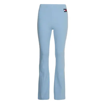 Tommy Jeans Leggings - TJW RIB BADGE FLARE LEGGING blue