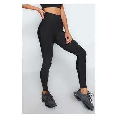 Trendyol Black Compression Full Length Knitted Sports Leggings