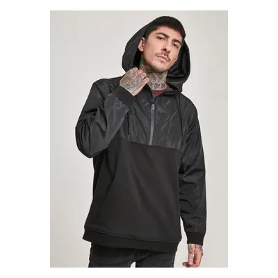 Military Half Zip Hoody černá