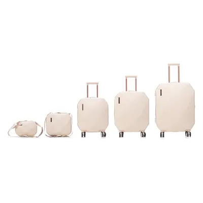 Semiline Unisex's 5-in-1 ABS Suitcases Set+Toiletry Bag T5820-0