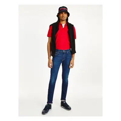 Tmavě modré pánské slim fit džíny Tommy Hilfiger Slim Layton - Pánské