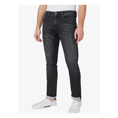 Černé pánské straight fit džíny Pepe Jeans Track - Pánské