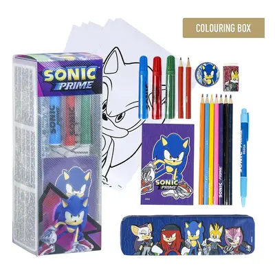 COLOURING STATIONERY SET SONIC PRIME