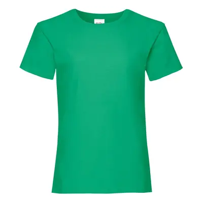 Valueweight Fruit of the Loom Girls' Green T-shirt