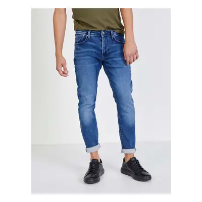 Tmavě modré pánské straight fit džíny Pepe Jeans Stanley - Pánské