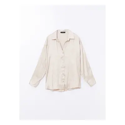 LC Waikiki Lcwk Oversize Satin Women's Shirt