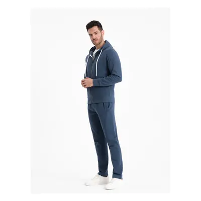 Ombre Men's sweatshirt set unbuttoned sweatshirt + pants