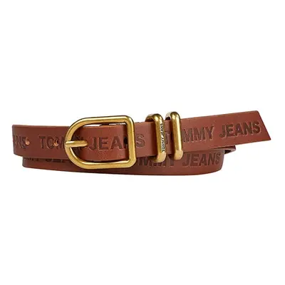 Tommy Jeans Belt - TJW LEATHER LOGO HIGH WAIST BELT brown