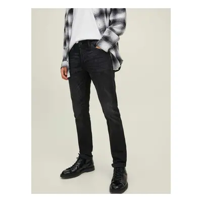 Černé slim fit džíny Jack & Jones Glenn - Pánské