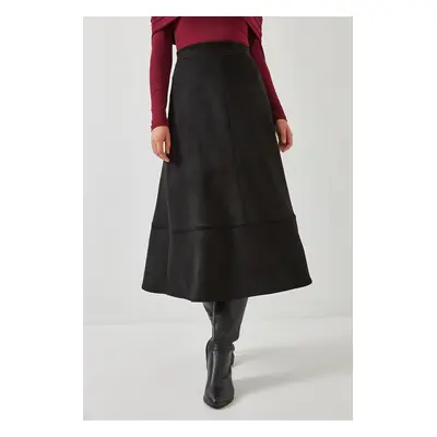 Bianco Lucci Women's Suede Skirt