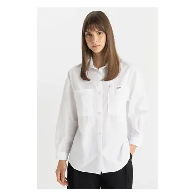 DEFACTO Relax Fit Poplin Long Sleeve Shirt Tunic