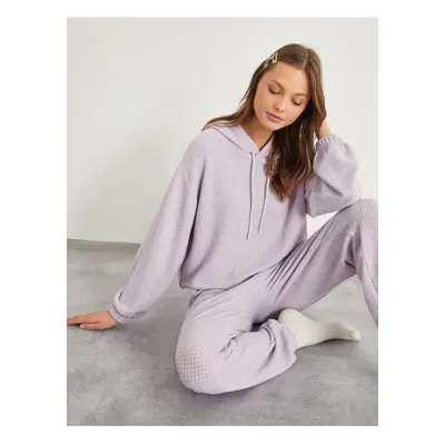 Koton Pajama Top - Purple - Plain