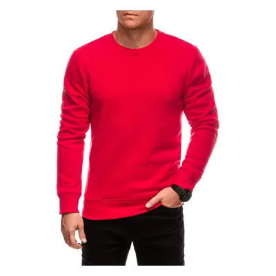 Edoti BASIC men's uniform round neck sweatshirt - red