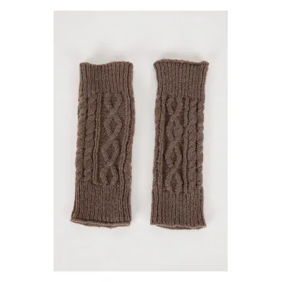 DEFACTO Women's Cropped Fingered Knitted Gloves