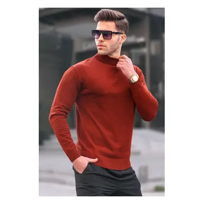 Madmext Tile Slim Fit Half Turtleneck Men's Knitwear Sweater