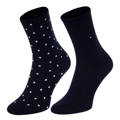 Sada dámských ponožek v tmavě modré barvě Tommy Hilfiger Sock Dot - Dámské