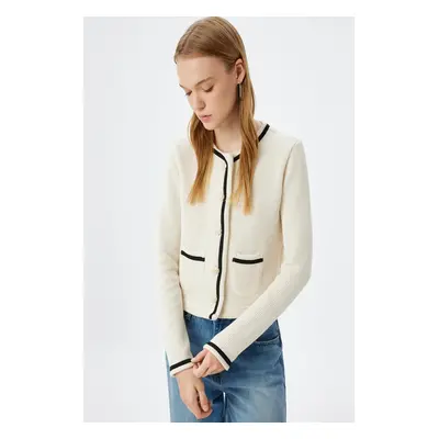 Koton Ecru Women's Cardigan