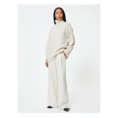 Koton Oversize Turtleneck Sweater Long Sleeve