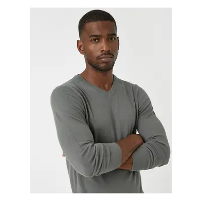 Koton Basic Knitwear Sweater V Neck