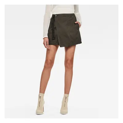 G-STAR Skirt - Utility wrap mini skirt dark olive