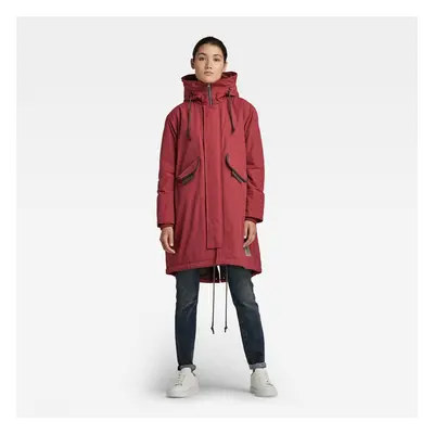 Jacket - G-star Hooded fishtail parka red