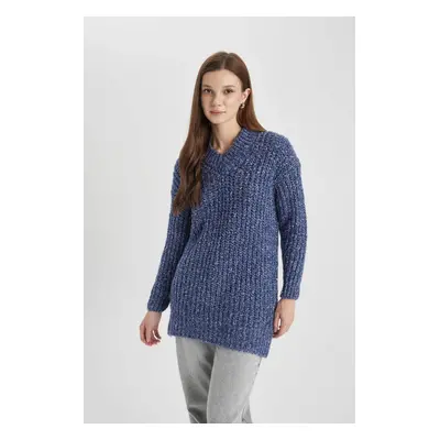 DEFACTO Regular Fit Crew Neck Sweater Tunic