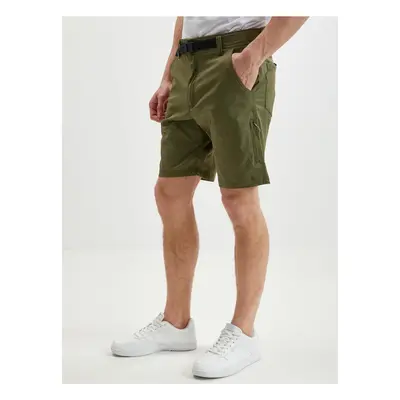 Khaki pánské kraťasy páskem Wrangler - Pánské