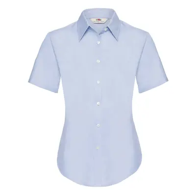 FRUIT OF THE LOOM F16•LADIES SHORT SLEEVE OXFORD SHIRT