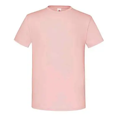 Men's Powder T-shirt Combed Cotton Iconic Sleeve Fruit of the Loom